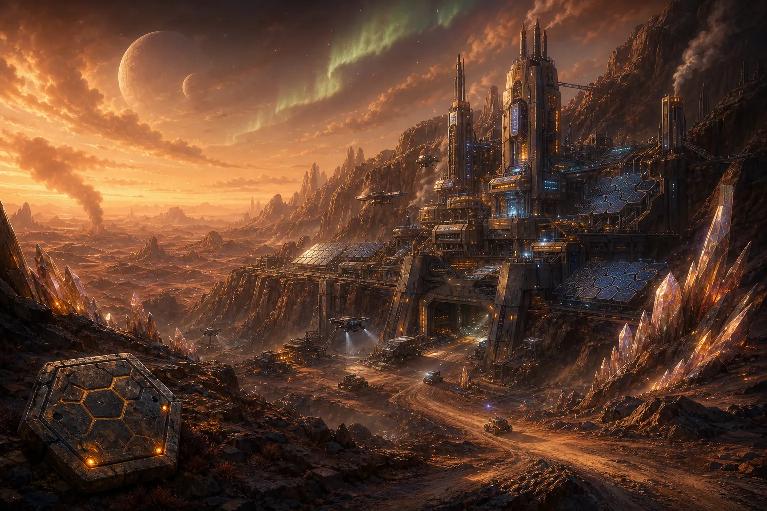 Talos II frontier landscape — concept art