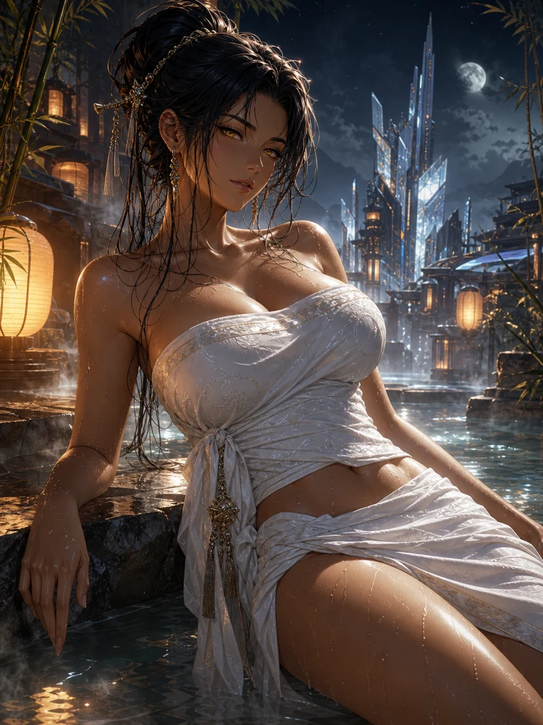 Independent · nature medic at a hidden onsen — concept
