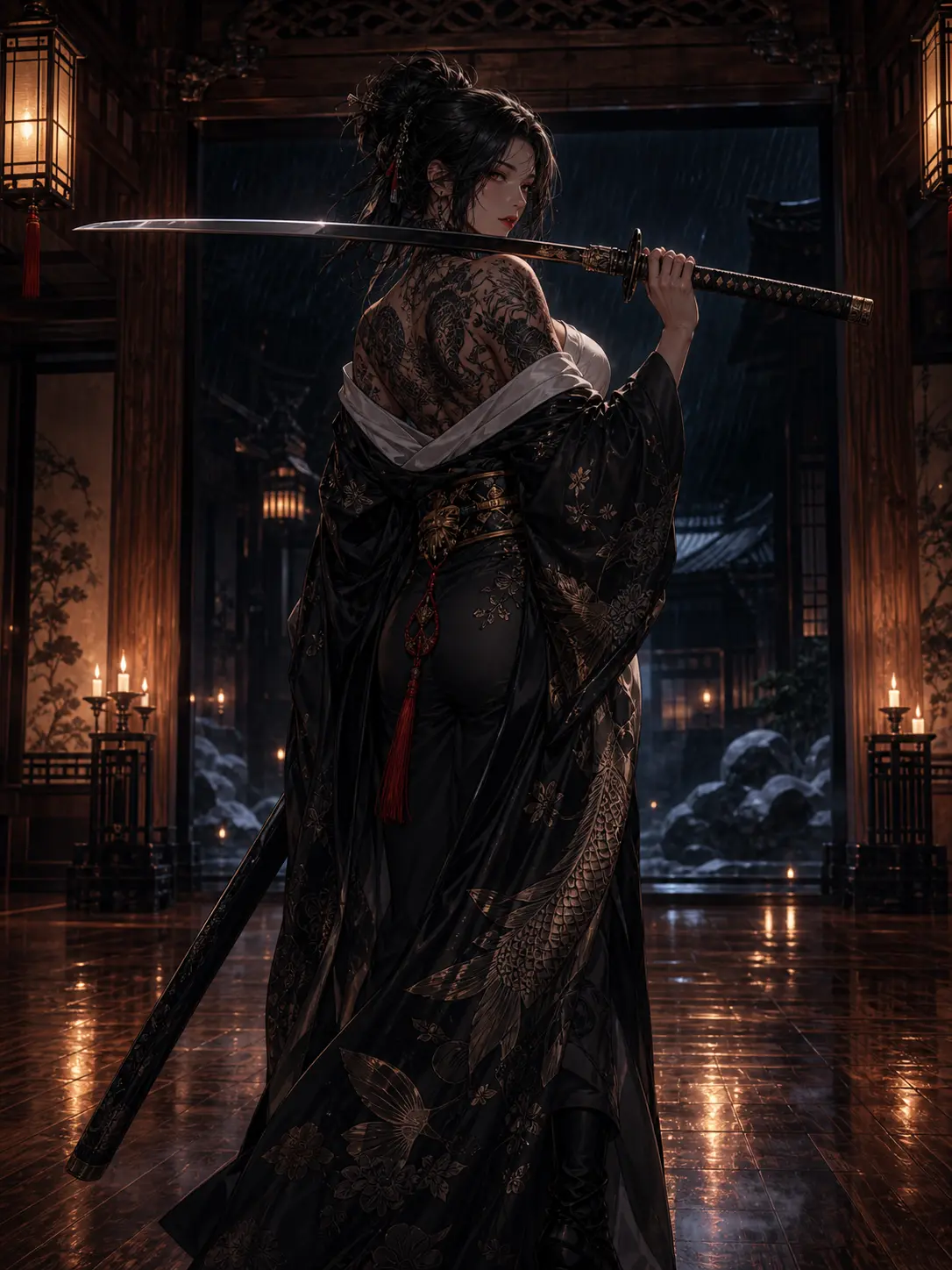 Independiente · Reina yakuza · tatuajes irezumi · katana